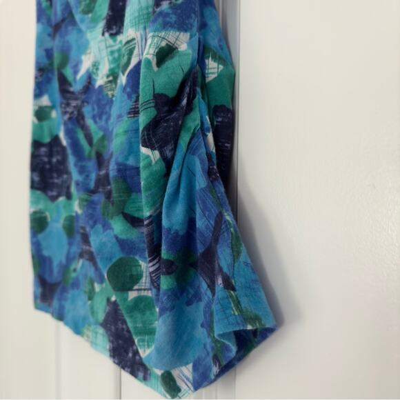 Anthropologie Vanessa Virginia Ruched Side Tank Top Sleeveless Pima Cotton Blend - Picture 4 of 8